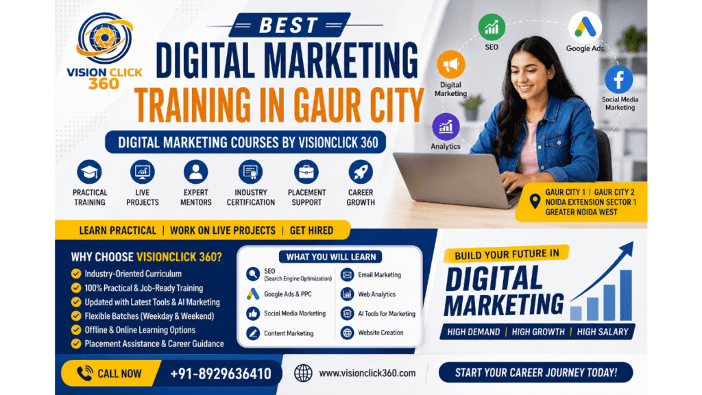 digital marketing courses by visionclick 360