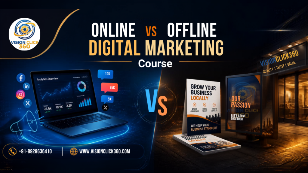 Online vs Offline Course: The Ultimate Guide to Launching Your Digital Marketing Career