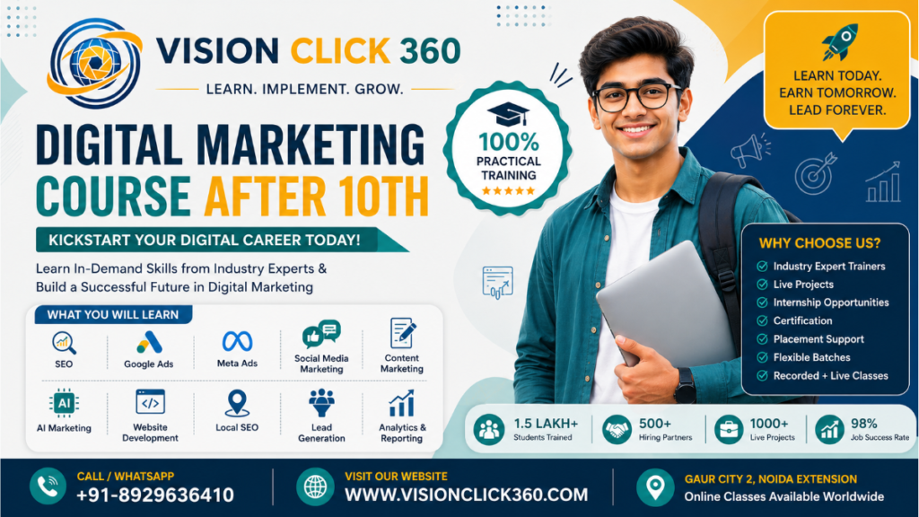 Digital Marketing Course After 10th: The Complete 2026 Guide for Students in Gaur City & Beyond