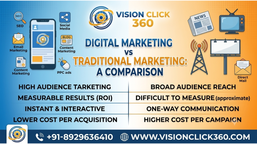 Digital Marketing vs Traditional Marketing