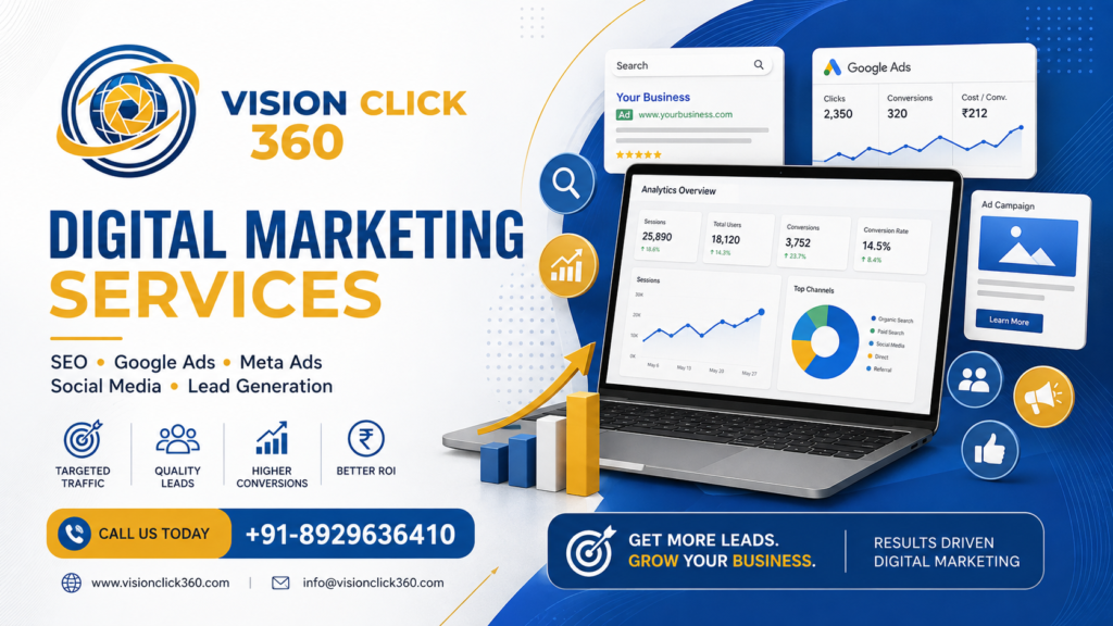 SEO Agency in Noida 2026: How VisionClick 360 Turns Rankings Into Real Leads