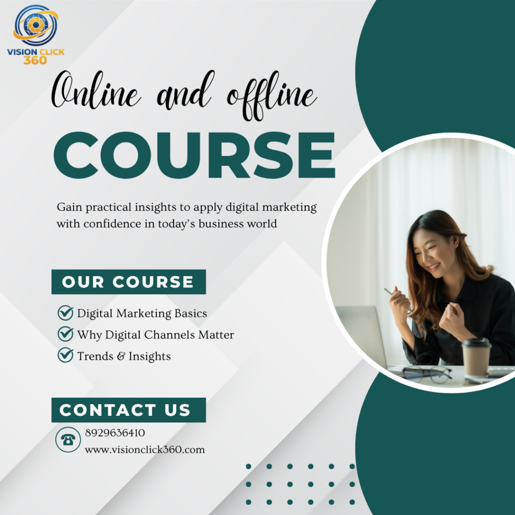 digital marketing course in delhi by visionclick360