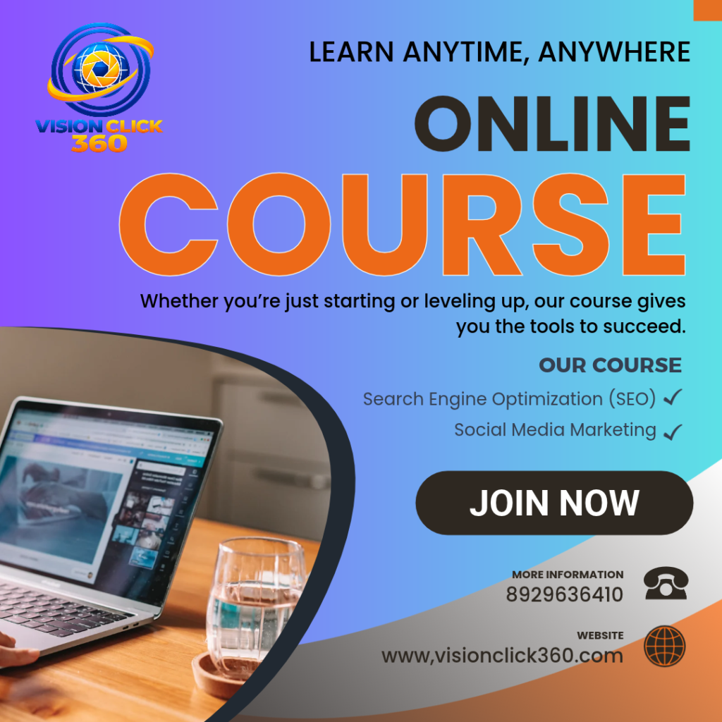 digital marketing course online | VisionClick 360